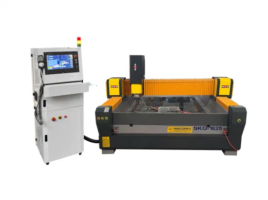 Multifunktionale CNC-40-mm-Glasspiegel-Bohr-, Schneid- und Schleifbearbeitungsmaschine mit geformten Kanten